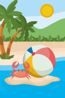 Yaz sezonu tasarım palmiye ağacı