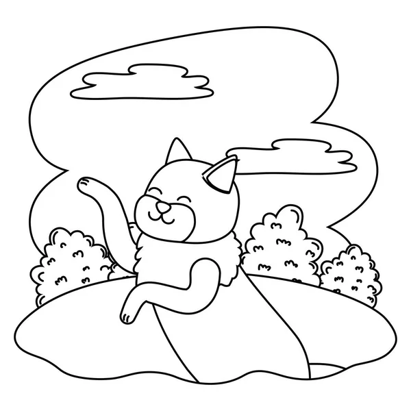 Cat cartoon design vector illustrator — Stock Vector