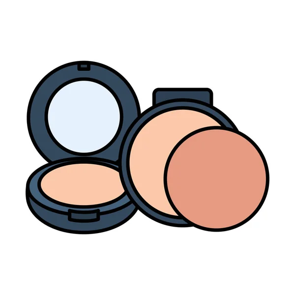 Blush make up ritning ikon — Stock vektor