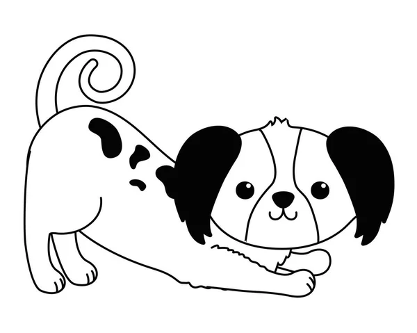 Desenho de desenhos animados cão isolado — Vetor de Stock