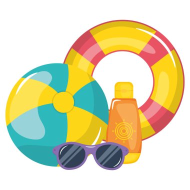 engelleyici güneş ve güneş gözlüğü ile float cankurtaran