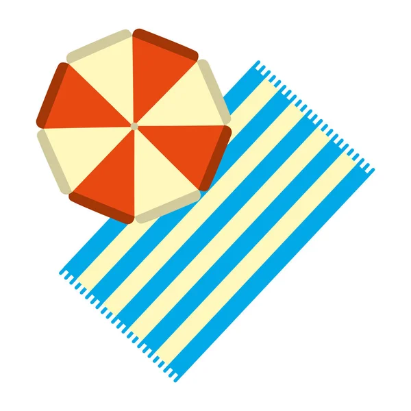 Diseño de conjunto de iconos de verano y vacaciones — Archivo Imágenes Vectoriales