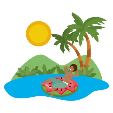 Yaz mayo tasarımı ile çocuk