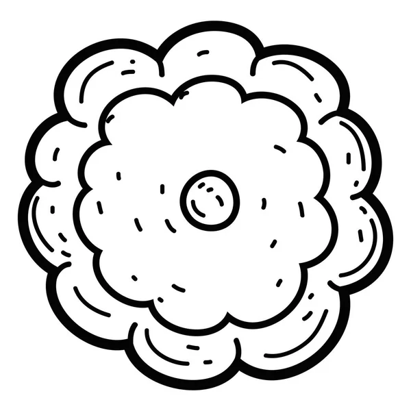 Décoration de fleurs isolées dessin — Image vectorielle