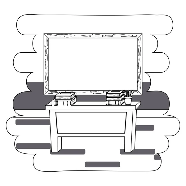 办公桌和学习用品设计 — 图库矢量图片