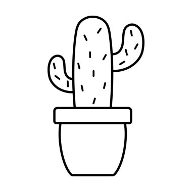 Seramik pot egzotik CACTU bitki