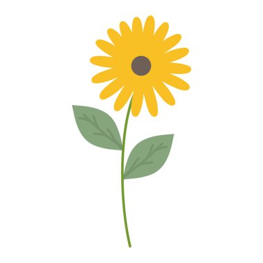 ayçiçeği bahçe bitki dekoratif simge sevimli