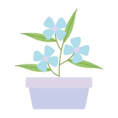 kare seramik pot dekorasyon çiçekler ve Leafs Bahçe