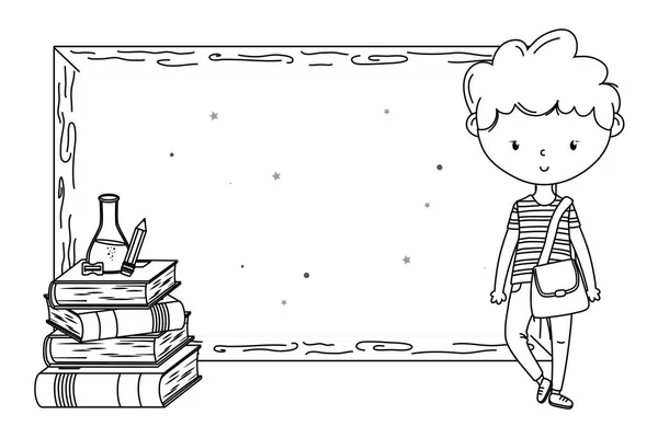 Adolescente menino desenho animado —  Vetores de Stock