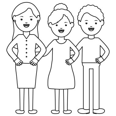 Genç öğretmenler Grup Eğitim karakterleri