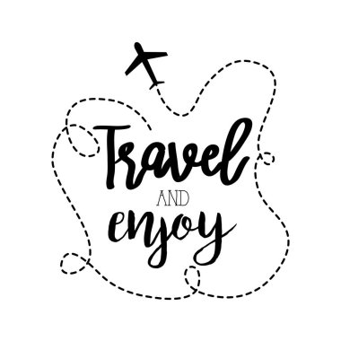 seyahat macera kaligrafi yazı tipi