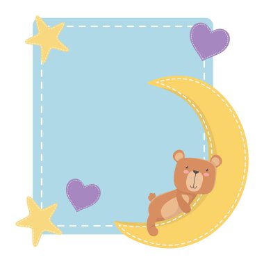 Oyuncak ayı karikatür tasarım vektör illüstrasyon