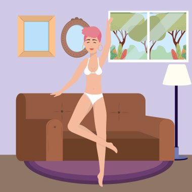 İç çamaşırı tasarım kadın avatar