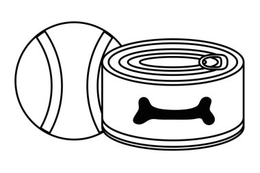 Köpek tasarımı için izole gıda