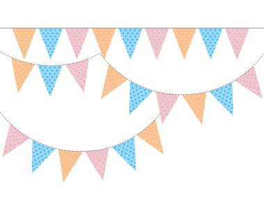 İzole Banner sembol vektör çizim