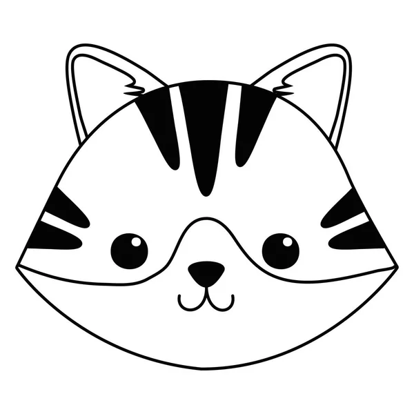 Design de desenhos animados de gato isolado — Vetor de Stock