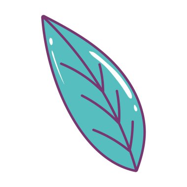 İzole yaprak tasarım vektör illüstrasyon