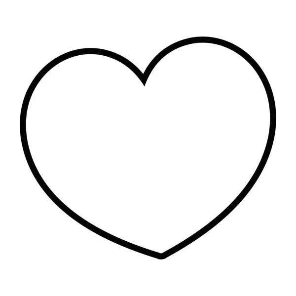Изолированная векторная иллюстрация формы сердца — стоковый вектор