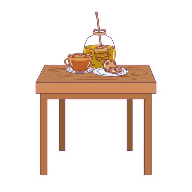 İzole bal kavanozvektör tasarımı