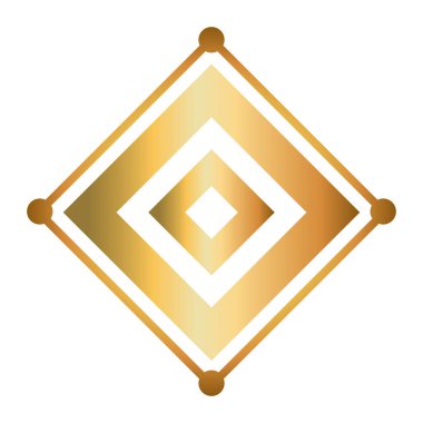 İzole art deco şekil tasarımı