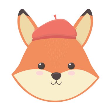 Şapka tasarımı ile Fox karikatür