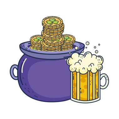 kavanoz bira ve hazine kazan Aziz Patrick gün