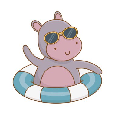 sevimli hayvan karikatür yaz zaman zevk