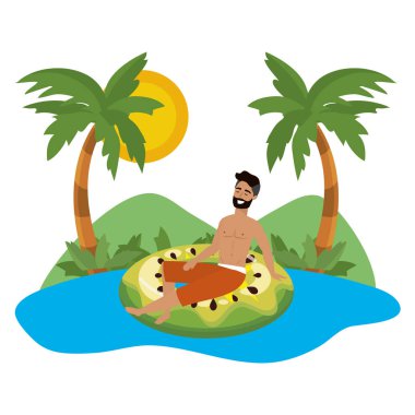 Yaz mayo tasarımı ile çocuk