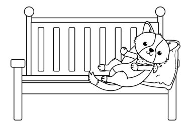 İzole köpek karikatür tasarım