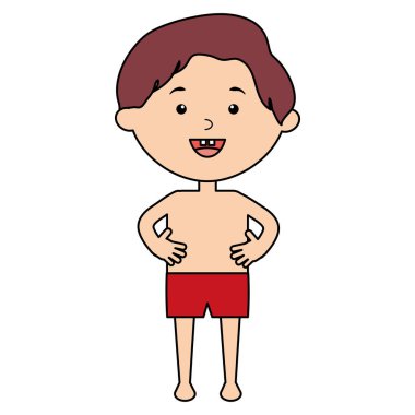 Mayo karakteri ile küçük çocuk