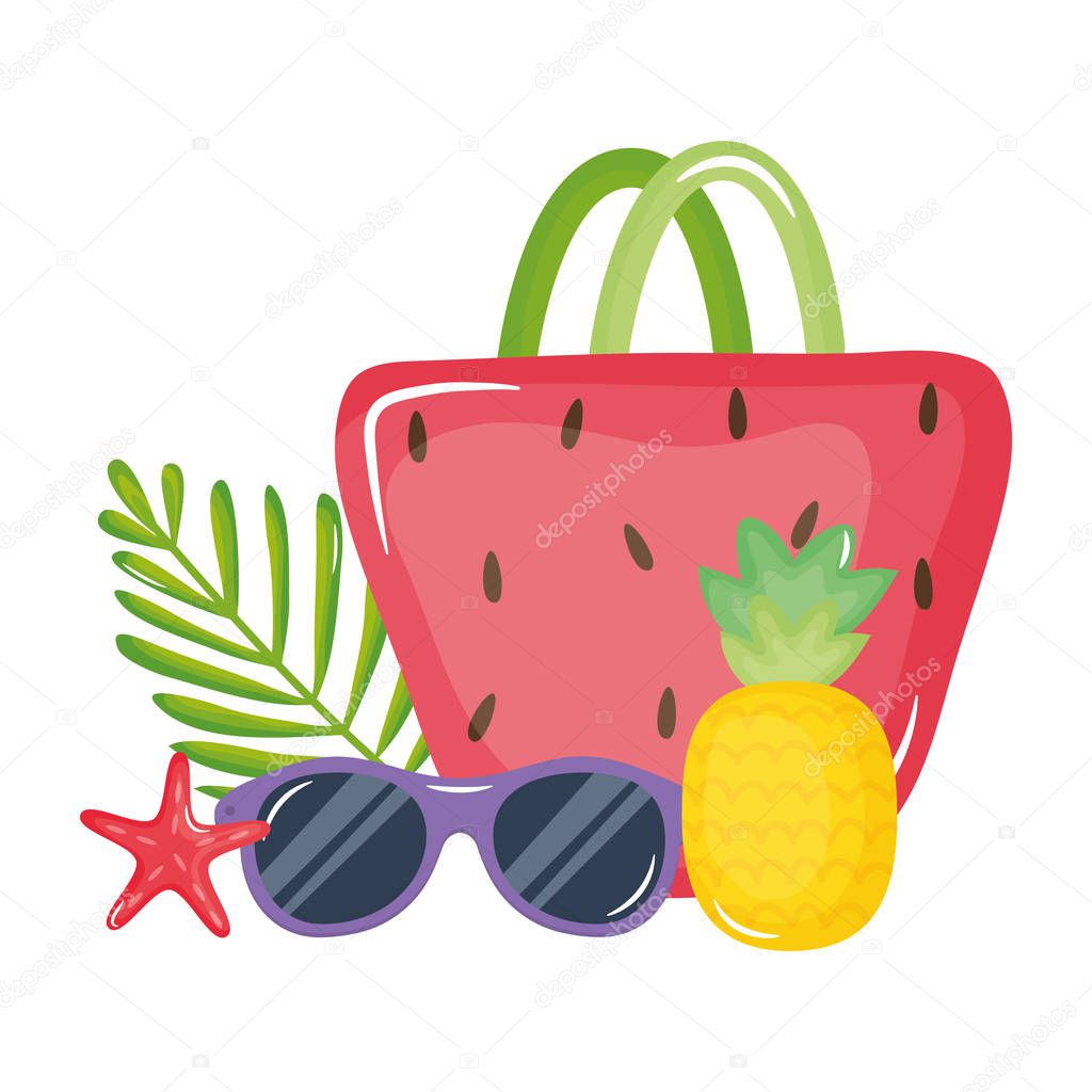 handbag female with sunglasses summer accessories