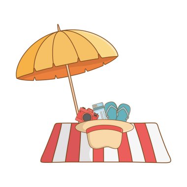 Relax illüstrasyon karikatür vektör yaz