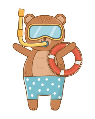 sevimli hayvan karikatür yaz zaman zevk