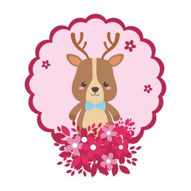 Ren geyiği karikatür tasarım vector Illustrator