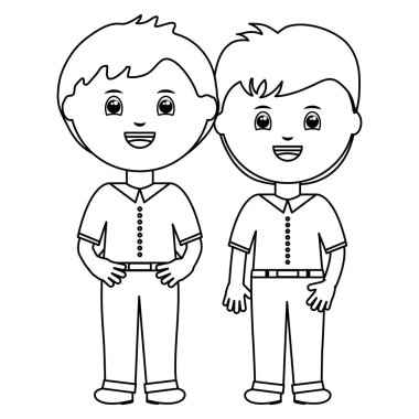 sevimli küçük öğrenciler çocuklar karakter