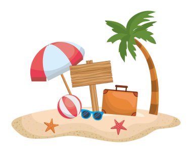 Yaz sezonu tasarım palmiye ağacı