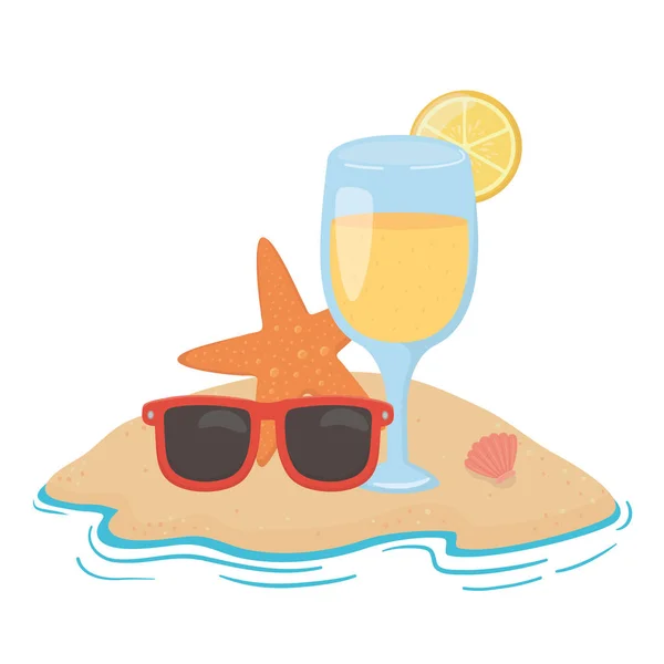 Illustration vectorielle de conception de boisson de jus d'orange — Image vectorielle