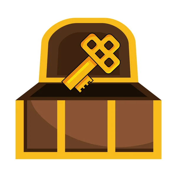 Isolated treasure chest design vector illustration — Stock Vector