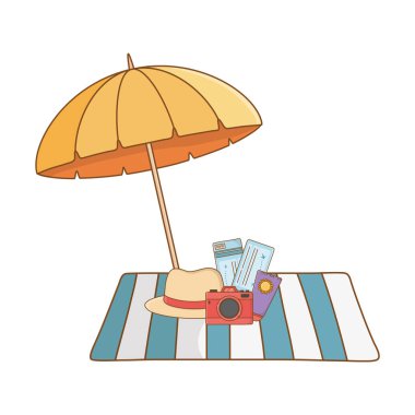 Relax illüstrasyon karikatür vektör yaz