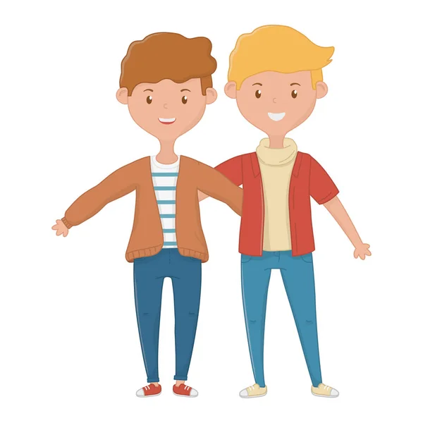 Teenage friends design vector illustration — Stock Vector