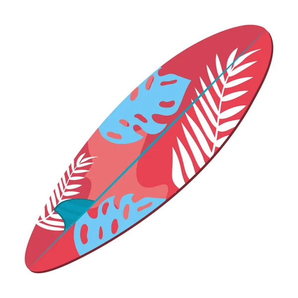 Ізольований дизайн дошки для серфінгу Векторні ілюстрації — стоковий вектор