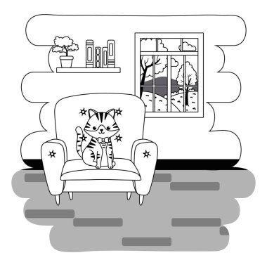 Kedi karikatür tasarım vector Illustrator