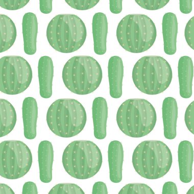 Egzotik kaktüs doğal desen eker