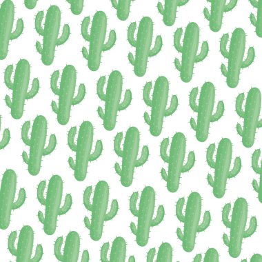 Egzotik kaktüs doğal desen eker