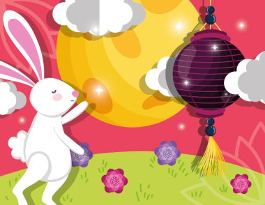 tavşan mutlu ay festivali görüntü