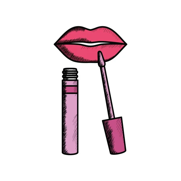 Heldere make-up teken pictogram — Stockvector