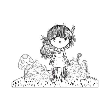 elf kulakları karakter ile sevimli küçük peri