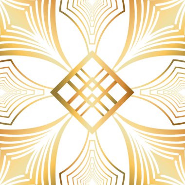 İzole art deco arka plan tasarımı