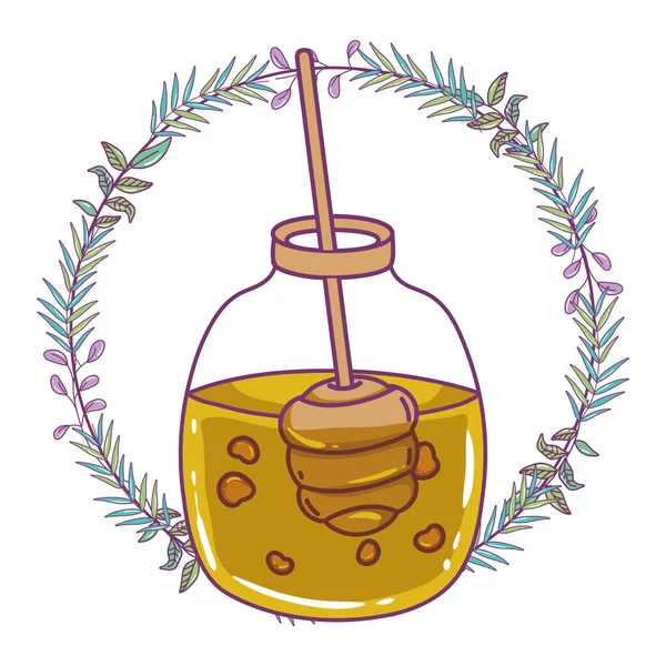 Isolerad honung jar vektor design — Stock vektor