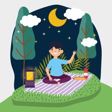 parkta gençler piknik